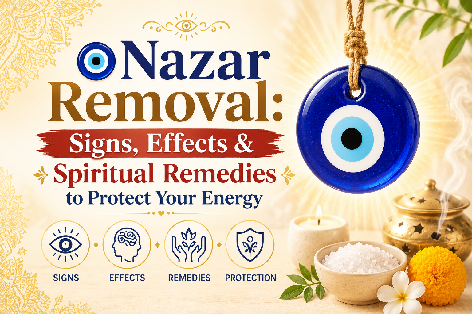 🧿 Nazar Removal: Signs, Effects & Spiritual Remedies to Protect Your Energy