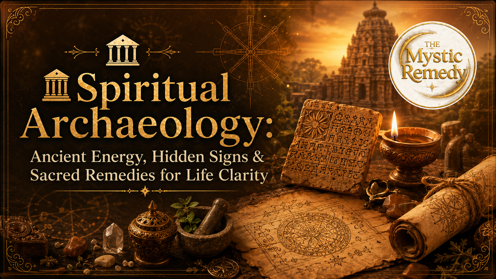 🛕 Spiritual Archaeology: Ancient Energy, Hidden Signs & Sacred Remedies for Life Clarity