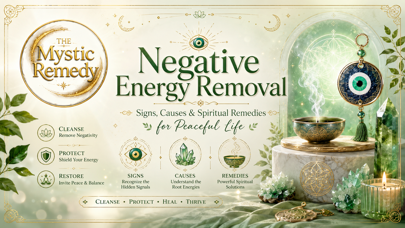 🧿 Negative Energy Removal: Signs, Causes & Spiritual Remedies for Peaceful Life